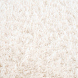 Faina Solid Cream Shag Rug Washable - Ornate Home
