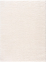 Faina Solid Cream Shag Washable Area Rug - Clearance - Ornate Home