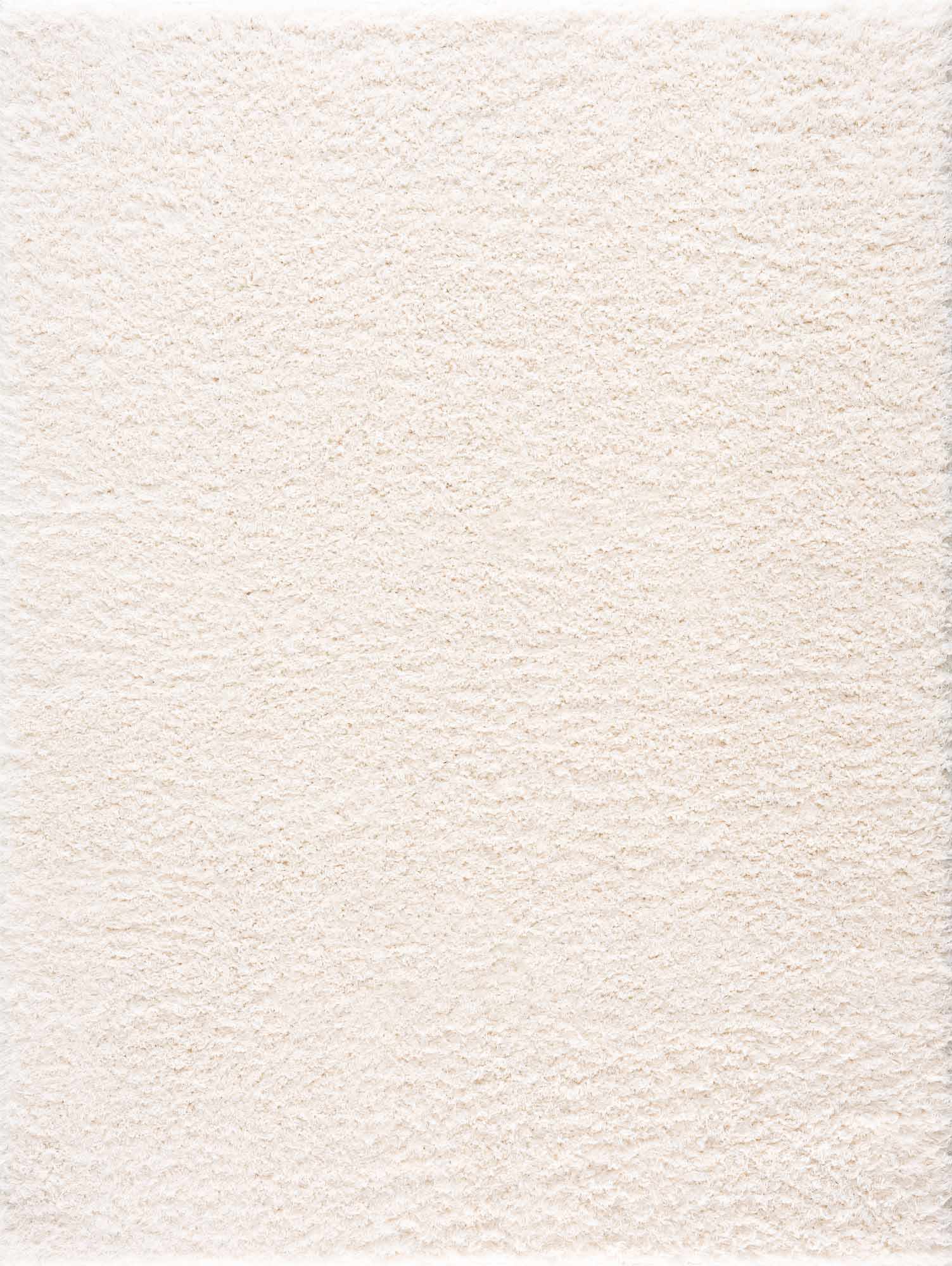 Faina Solid Cream Shag Washable Area Rug - Clearance - Ornate Home