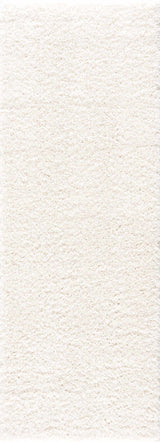 Faina Solid Cream Shag Washable Area Rug - Clearance - Ornate Home