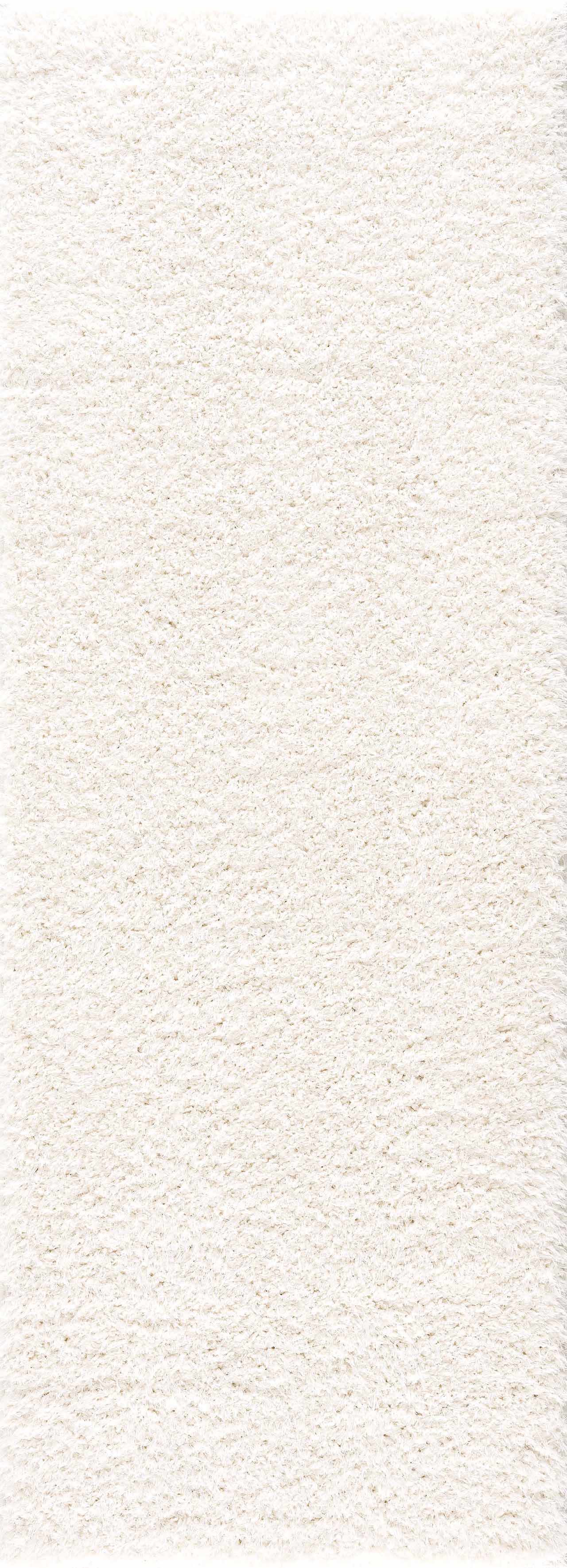 Faina Solid Cream Shag Washable Area Rug - Clearance - Ornate Home