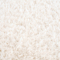 Faina Solid Cream Shag Washable Area Rug - Clearance - Ornate Home