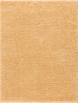 Faina Solid Gold Shag Washable Area Rug - Clearance - Ornate Home