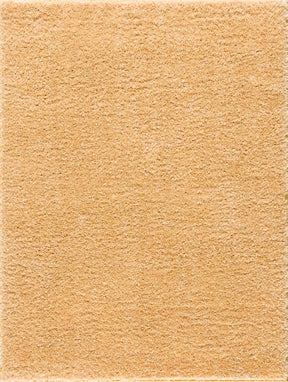 Faina Solid Gold Shag Washable Area Rug - Clearance - Ornate Home