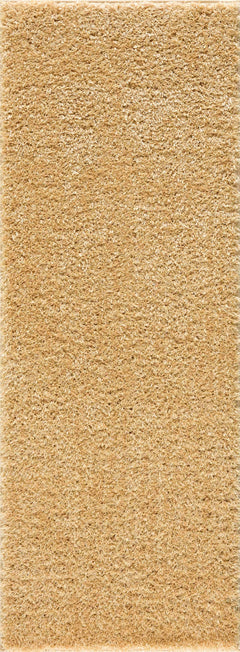 Faina Solid Gold Shag Washable Area Rug - Clearance - Ornate Home