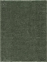 Faina Solid Green Shag Washable Area Rug - Clearance - Ornate Home