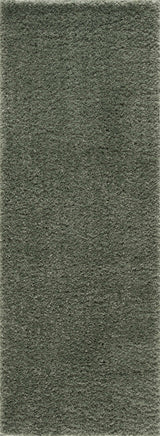 Faina Solid Green Shag Washable Area Rug - Clearance - Ornate Home