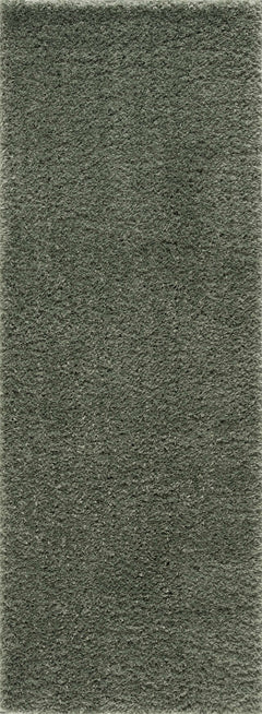 Faina Solid Green Shag Washable Area Rug - Clearance - Ornate Home