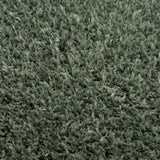 Faina Solid Green Shag Washable Area Rug - Clearance - Ornate Home