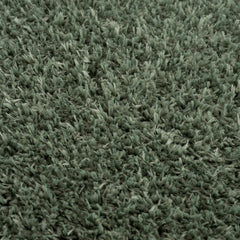 Faina Solid Green Shag Washable Area Rug - Clearance - Ornate Home