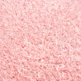 Faina Solid Pink Shag Rug Washable - Ornate Home
