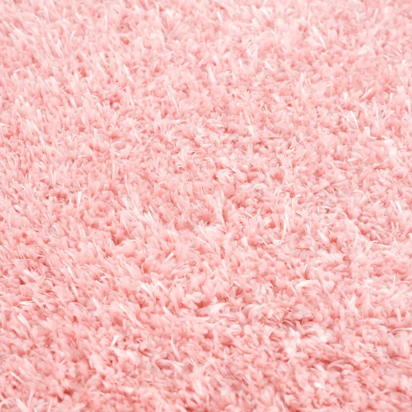 Faina Solid Pink Shag Rug Washable - Ornate Home