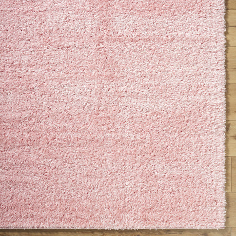 Faina Solid Pink Shag Rug Washable - Ornate Home