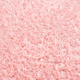 Faina Solid Pink Shag Washable Area Rug - Clearance - Ornate Home