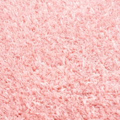 Faina Solid Pink Shag Washable Area Rug - Clearance - Ornate Home