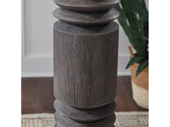 Fainwell Distressed Black Poly Floor Lamp - Ornate Home
