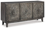 Fair Ridge Dark Brown Accent Cabinet - Ornate Home