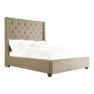 Fairborn Brown California King Platform Bed With Storage Footboard - Ornate Home