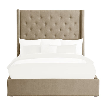 Fairborn Brown California King Platform Bed With Storage Footboard - Ornate Home