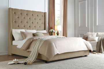 Fairborn Brown California King Platform Bed With Storage Footboard - Ornate Home