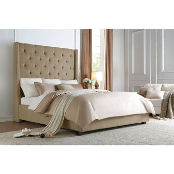 Fairborn Brown California King Platform Bed With Storage Footboard - Ornate Home