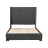 Fairborn Gray Eastern King Platform Bed - Ornate Home