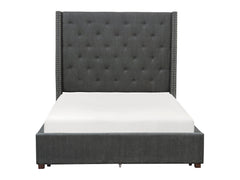 Fairborn Gray Eastern King Platform Bed - Ornate Home