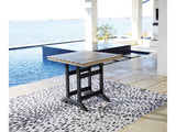 Fairen Trail Black/Driftwood Outdoor Counter Height Dining Table - Ornate Home