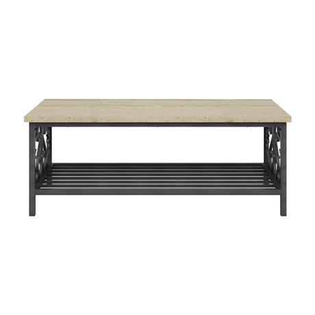 Fairhope Faux Marble/Black 3-Piece Pack Occasional Set - Ornate Home