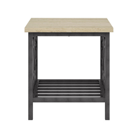 Fairhope Faux Marble/Black 3-Piece Pack Occasional Set - Ornate Home