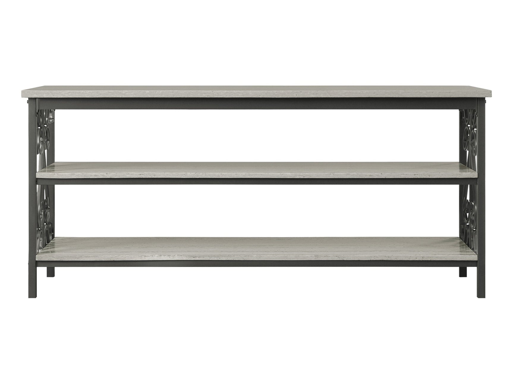 Fairhope Faux Marble Top 62" TV Stand - Ornate Home