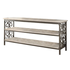 Fairhope Faux Marble Top 62" TV Stand - Ornate Home