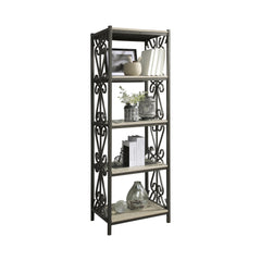 Fairhope Faux Marble Top Side Pier & Bookcase - Ornate Home