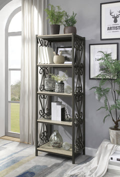 Fairhope Faux Marble Top Side Pier & Bookcase - Ornate Home