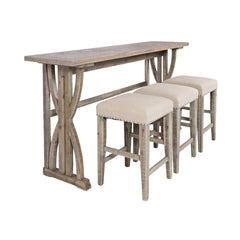 Fairview Ash 4pc Sofa Console Set - Ornate Home