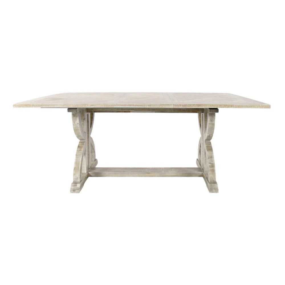 Fairview Ash Ext Dining Table w/ 4 Chairs, Bench - Ornate Home