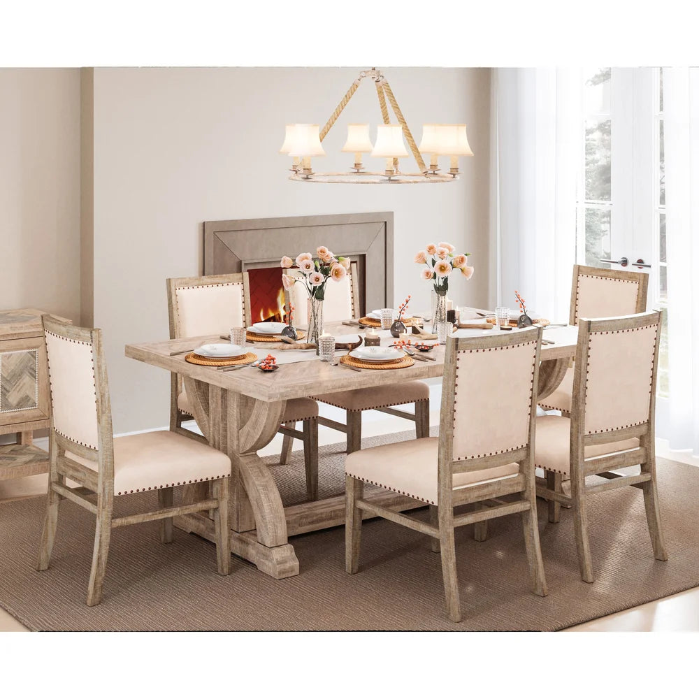 Fairview Ash Ext Dining Table w/ 4 Chairs - Ornate Home