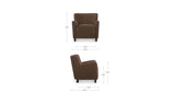 Fairview Cool Brown Accent Chair - Ornate Home