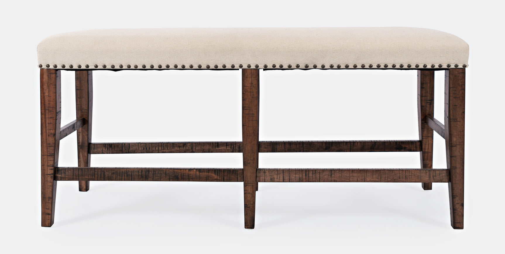 Fairview Oak Backless Counter Bench - Ornate Home