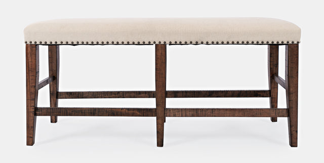 Fairview Oak Backless Counter Bench - Ornate Home