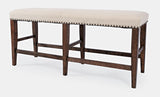 Fairview Oak Backless Counter Bench - Ornate Home