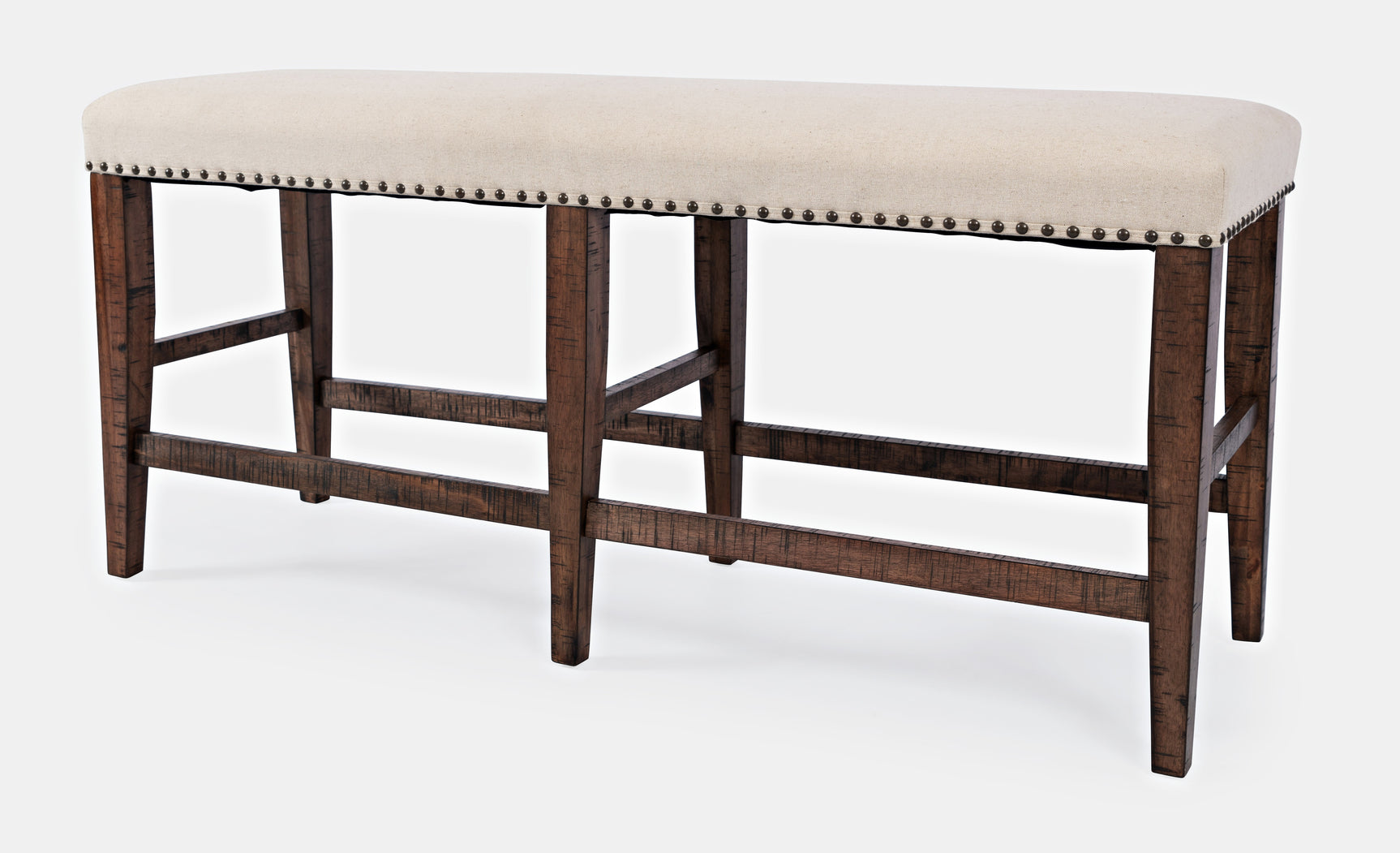 Fairview Oak Backless Counter Bench - Ornate Home