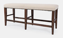 Fairview Oak Backless Counter Bench - Ornate Home