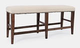 Fairview Oak Backless Counter Bench - Ornate Home