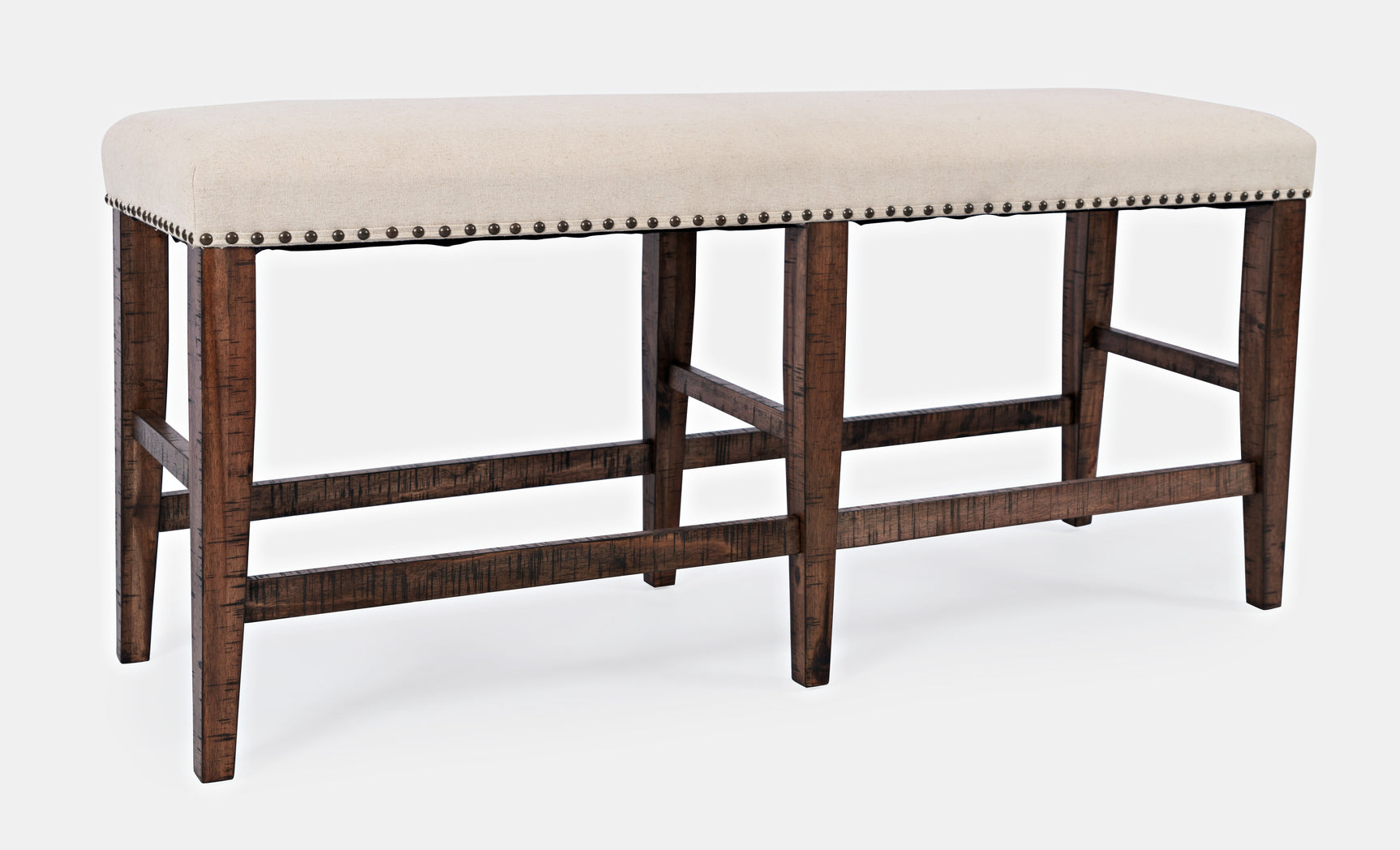 Fairview Oak Backless Counter Bench - Ornate Home