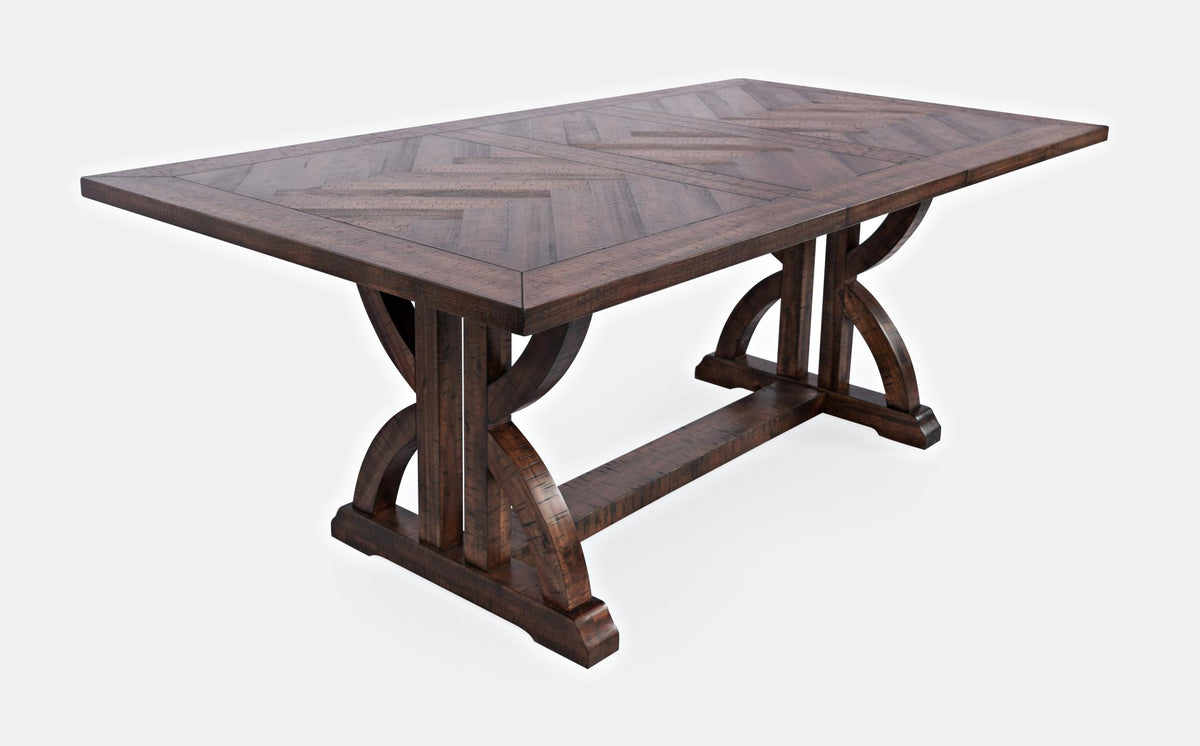 Fairview Oak Ext Dining Table w/ 4 Chairs - Ornate Home
