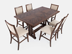 Fairview Oak Ext Dining Table w/ 4 Stools - Ornate Home