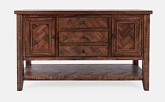 Fairview Oak Server - Ornate Home