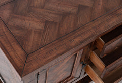 Fairview Oak Server - Ornate Home