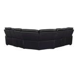 Fairway Black 3-Pc Power Reclining Sectional - Ornate Home